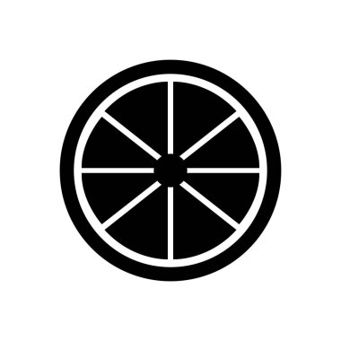 limon simgesi vektörü beyaz arkaplanda izole edildi, meyve işareti