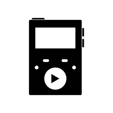 ses oynatıcı simgesi. düz biçim