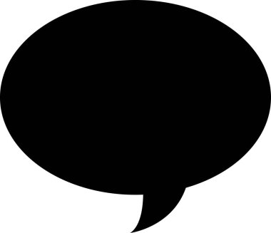 konuşma balonu simgesi, vektör illüstrasyonu