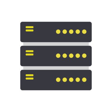 sunucu vektör resimlemesi basit biçimle