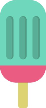 dondurma, illüstrasyon, vektör, beyaz arka planda.