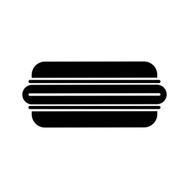 Hamburger vektör düz simgesi