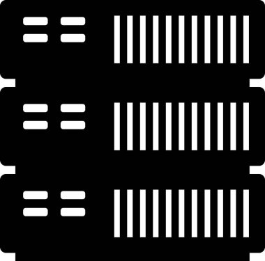 veritabanı. Web simgesi basit illüstrasyon