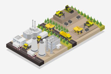 izometrik endüstriyel bileşim