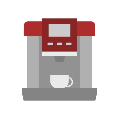 Kahve makinesi simgesi, izometrik biçim