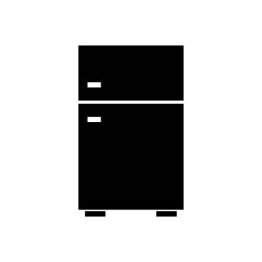 basit biçimdeki buzdolabı vektör resimlemesi