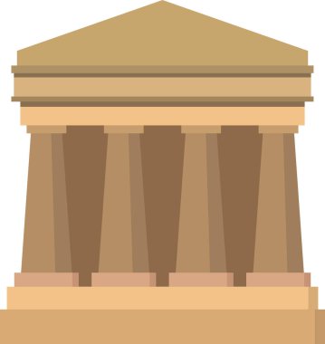 düz biçimli sütun inşa simgesi