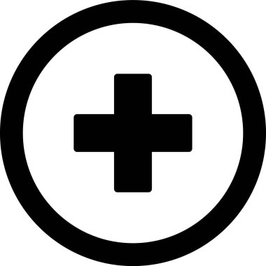 Artı simge vektör illüstrasyonu