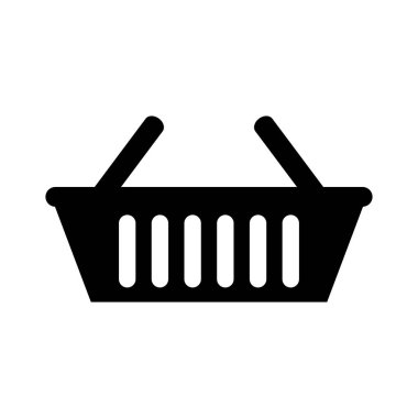 Alışveriş sepeti vektör simgesi