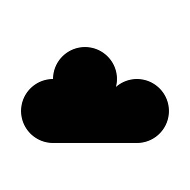 bulut vektörü düz simgesi