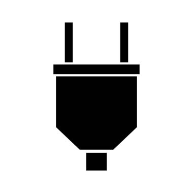 Tak vektör simgesi. Beyaz arkaplanda siyah vektör simgesi, doldur ve doldur.