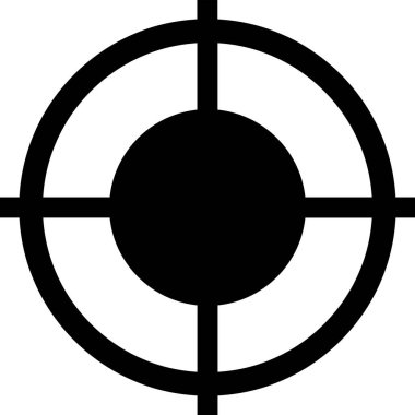 basit biçimdeki hedef vektör resimlemesi