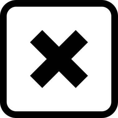 Taslak biçimindeki iptal simgesini iptal et