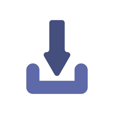 Vektör simgesini indir. düz çizgi işareti.