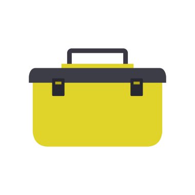 Evrak Çantası'nı düz simgesi, vektör, illüstrasyon