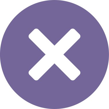 Çapraz simge, vektör çizimi