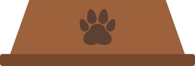 köpek patisi izi, vektör, illüstrasyon, izole