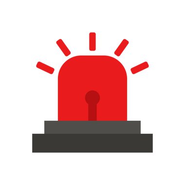 Kırmızı renk simgesinin düz tasarım vektör çizimi