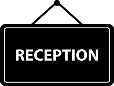 Resepsiyon Simgesi Vektör illüstrasyonu