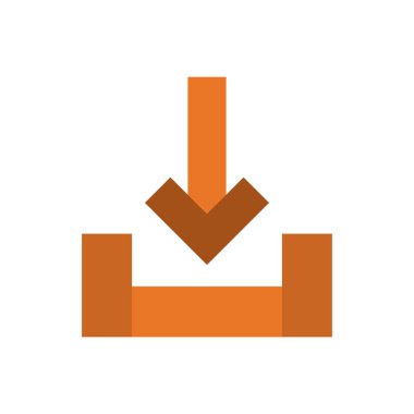 izole ok yukarı vektör tasarımı