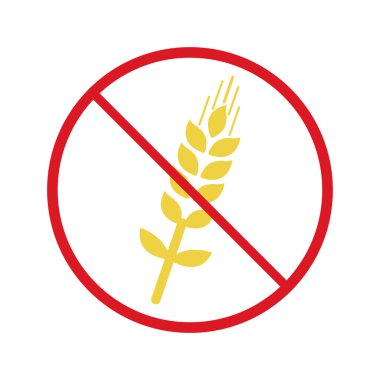 Beyaz Arkaplanda Buğday İşareti Yok