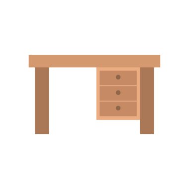 Beyaz arka plan üzerinde mobilya şeffaf işareti izole mobilya simge vektör