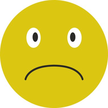 Üzgün yüzlü bir ifade.