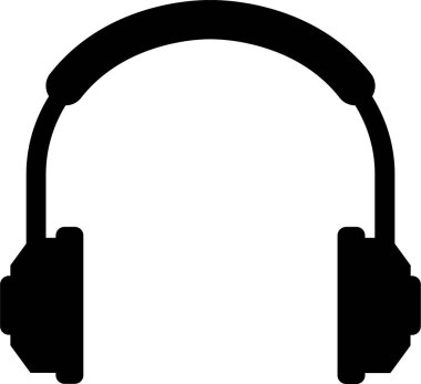 kulaklık simgesi vektör illüstrasyonu