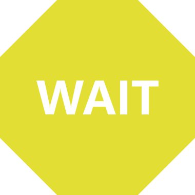 vektör renk çizgisi simgesini bekle