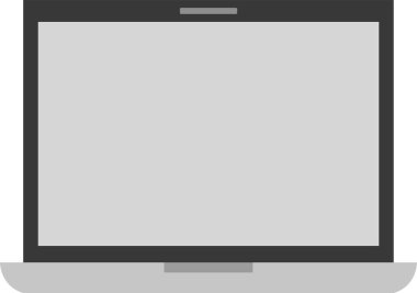 bilgisayar pc simgesi, basit vektör illüstrasyonu