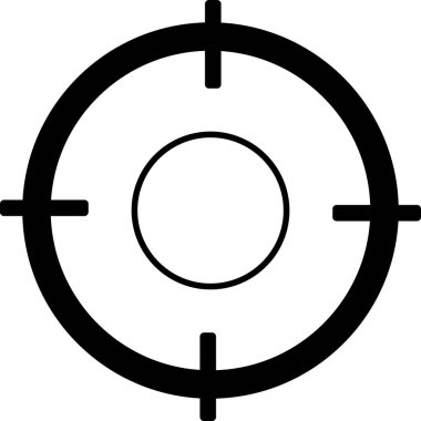 Hedef. Web simgesi basit illüstrasyon