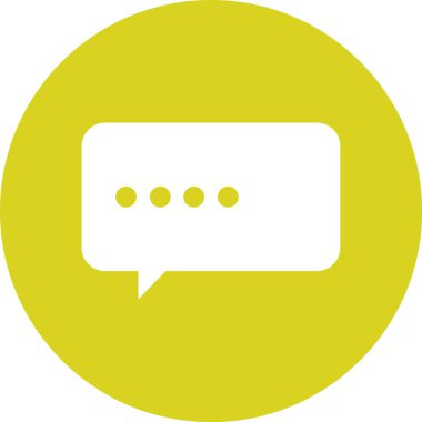 Sohbet iletisi vektör simgesi