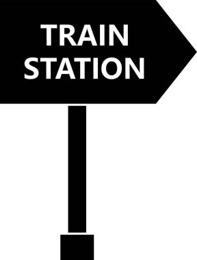 Sözlü tren ve trenle demiryolu tabelası