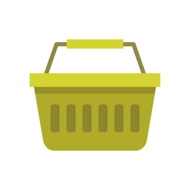 Alışveriş sepeti ikon vektör illüstrasyon tasarımı