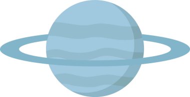 Satürn. Web simgesi basit illüstrasyon