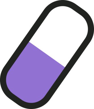 Hap simgesi, modern basit vektör çizimi