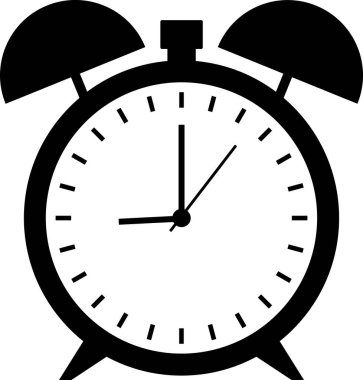 Alarm saati, vektör çizimi