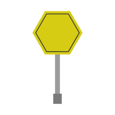 Trafik İşareti simgesi, vektör illüstrasyonu