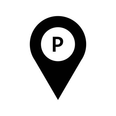 konumu vektör glif simgesi