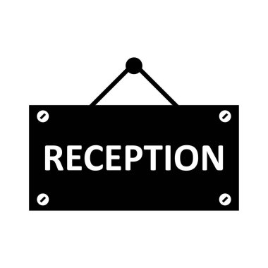 resepsiyon web çizgisi simgesi tasarımı
