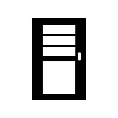 Kapı simgesinin vektör illüstrasyonu