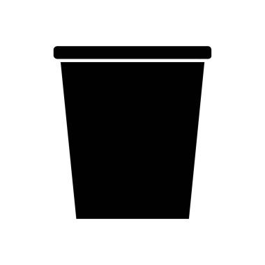 Çöp vektörü simgesi. Mobil uygulama, ui ve web için kullanılabilir.