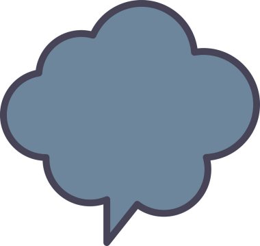 bulut simgesi, vektör illüstrasyonu