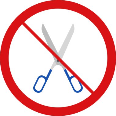 makas düz vektör simgesi yok