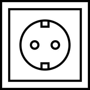 soket simge vektör çizim