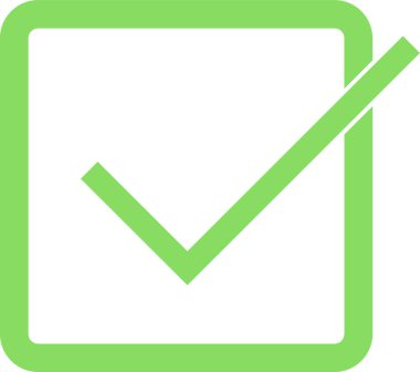 işaretleme vektör simgesini kontrol et