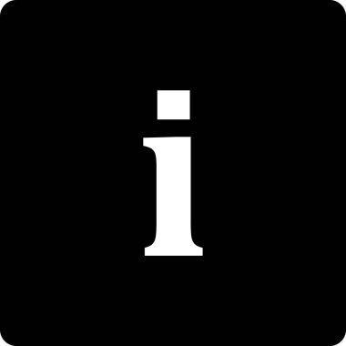 I harfi, i simgesi, vektör illüstrasyonu