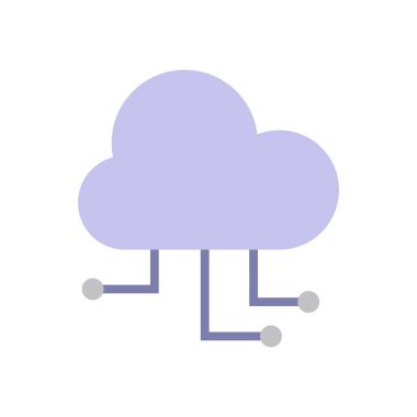 Wi-Fi sinyal vektör tasarımı olan bulut