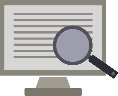 Arama simgesi vektör illüstrasyonu