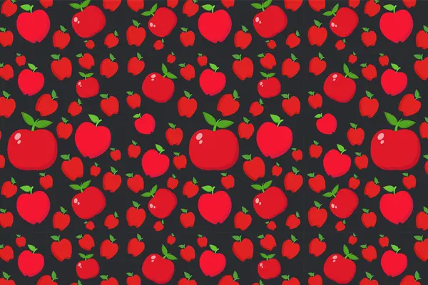 Kırmızı kirazlı kusursuz desen
